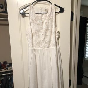 White high-low dress